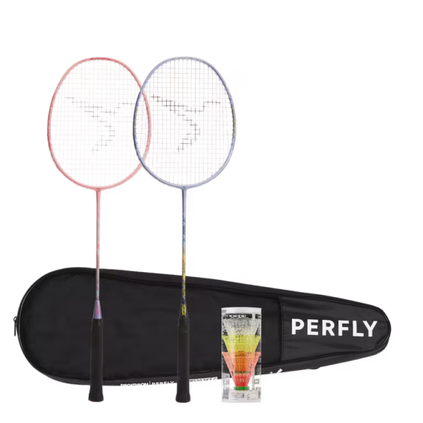 PERFLY | ADULT BADMNTON RACKET BR SET LITE 560 BLUE MAUVE